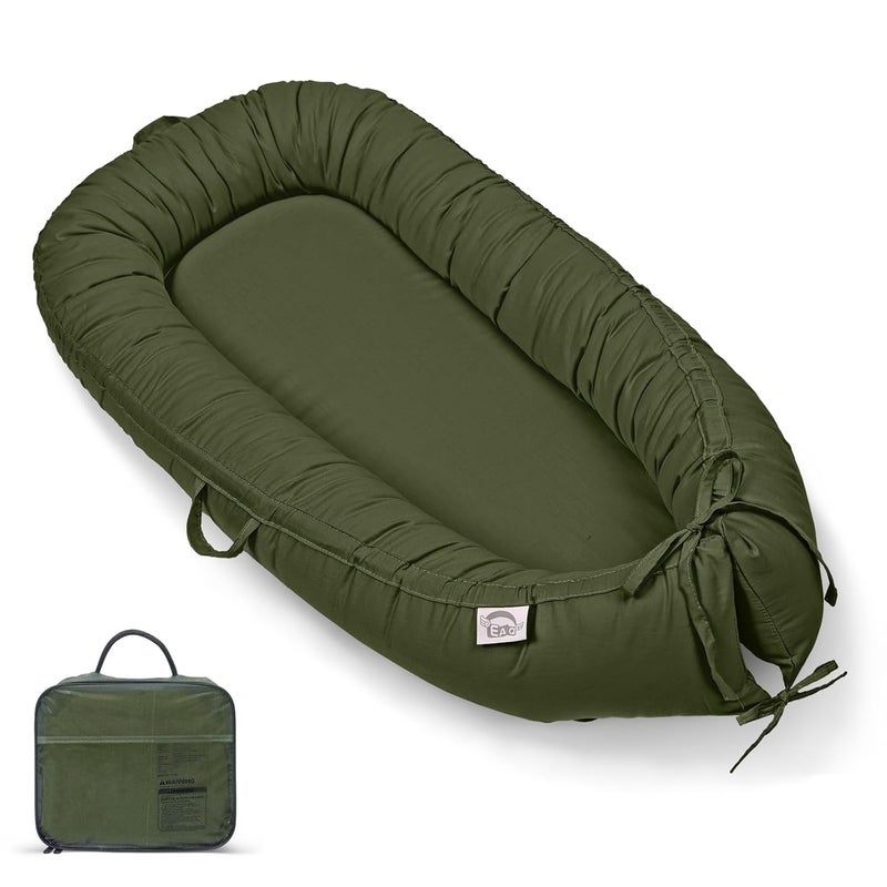 EAQ Baby Lounger, Infant Lounger for Newborn,Portable Baby Nest Cover Breathable & Soft, Newborn Essentials - Image 1